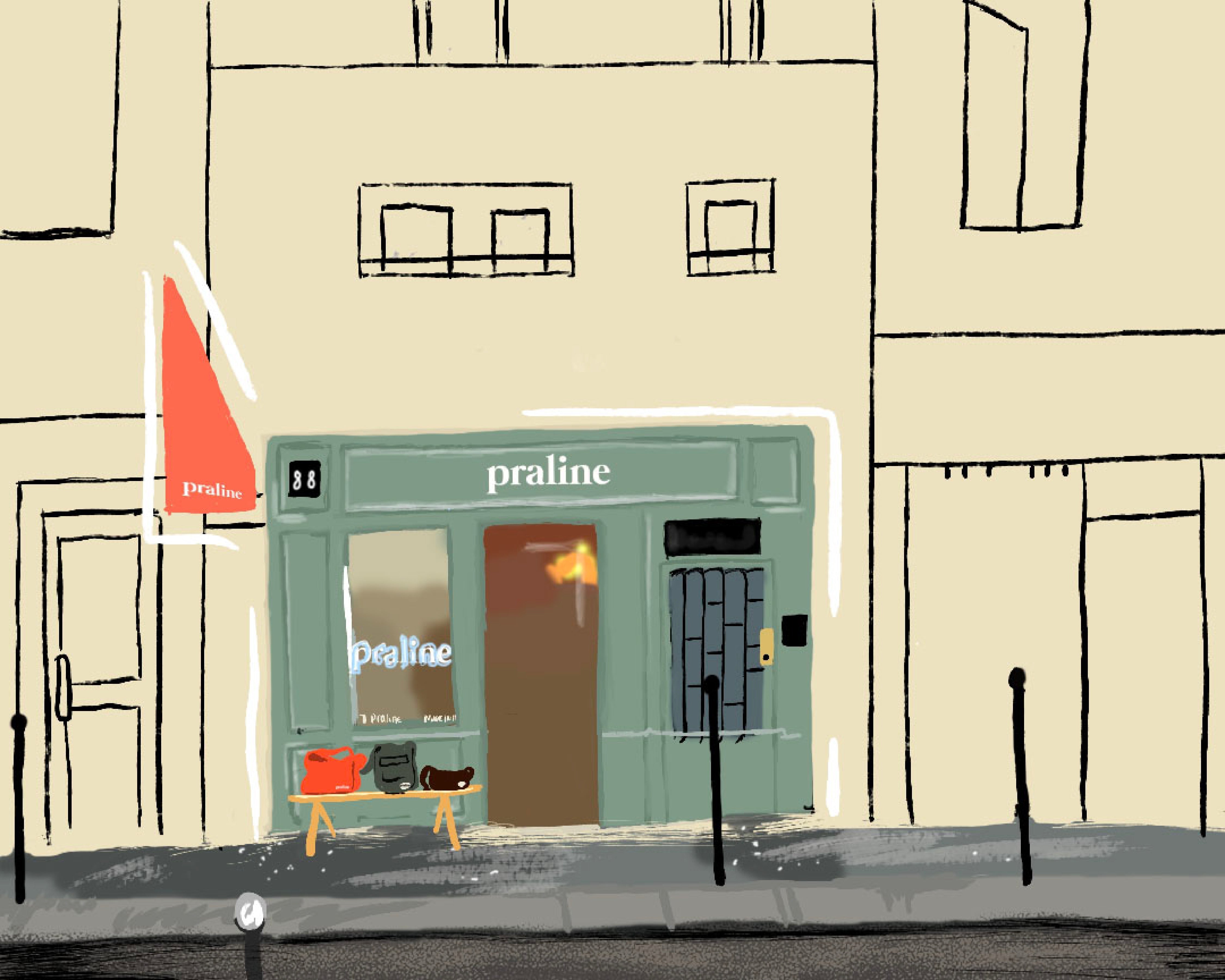 La première boutique Praline à Paris